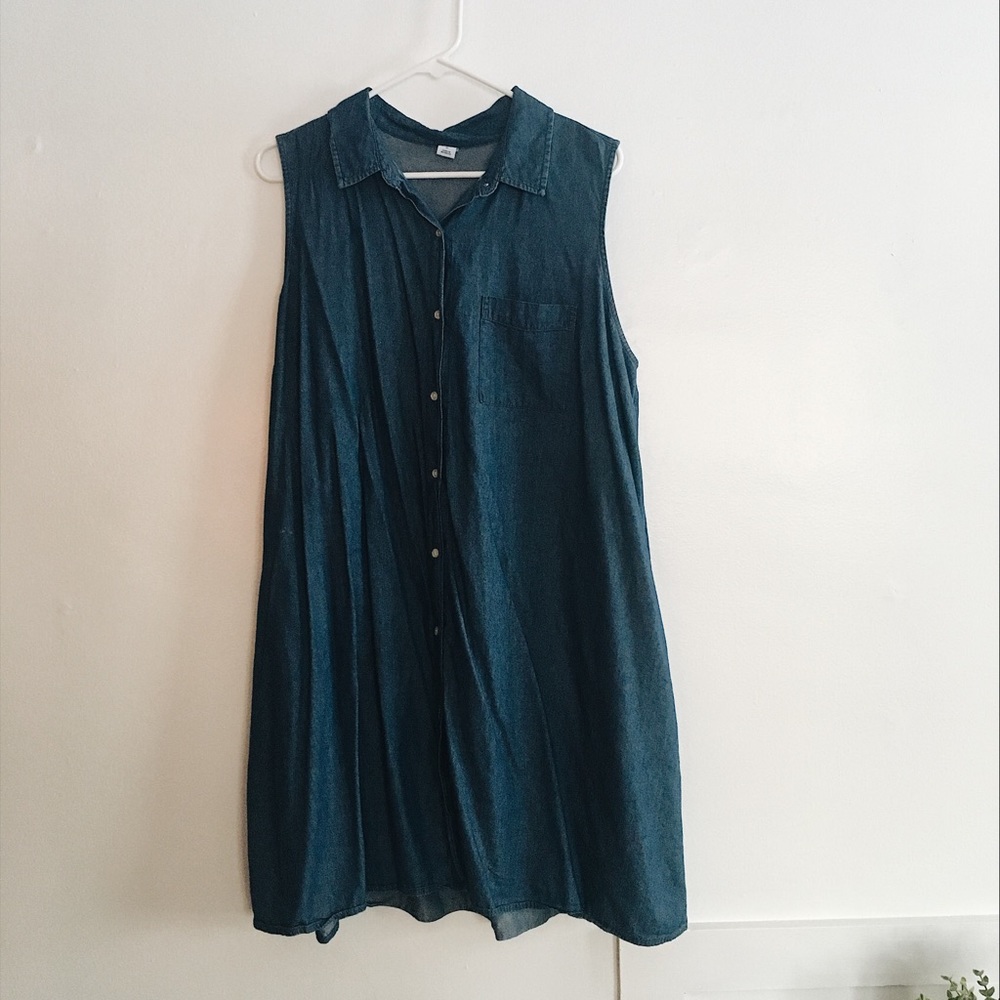 Old Navy Chambray Swing Dress